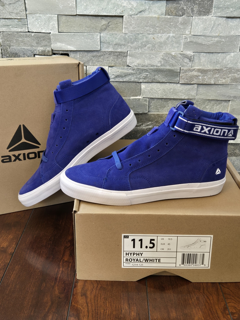 Axion Footwear Men's Hyphy Sneakers in Royal Blue/White